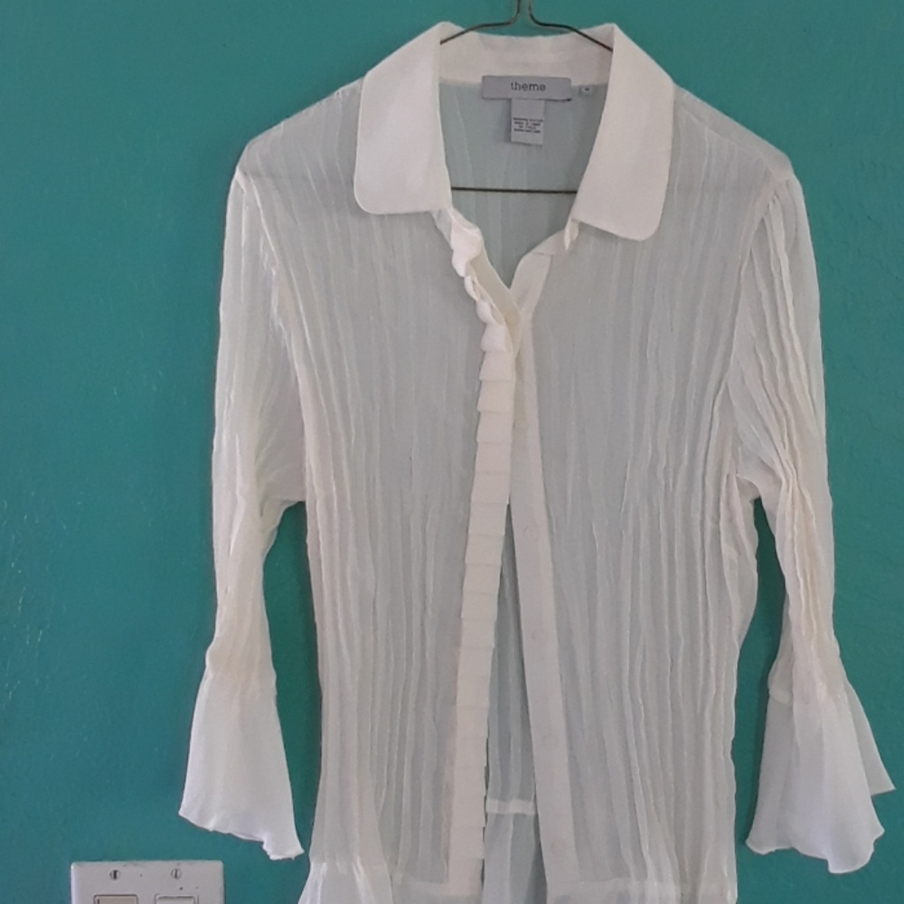 SHEER IVORY BLOUSE